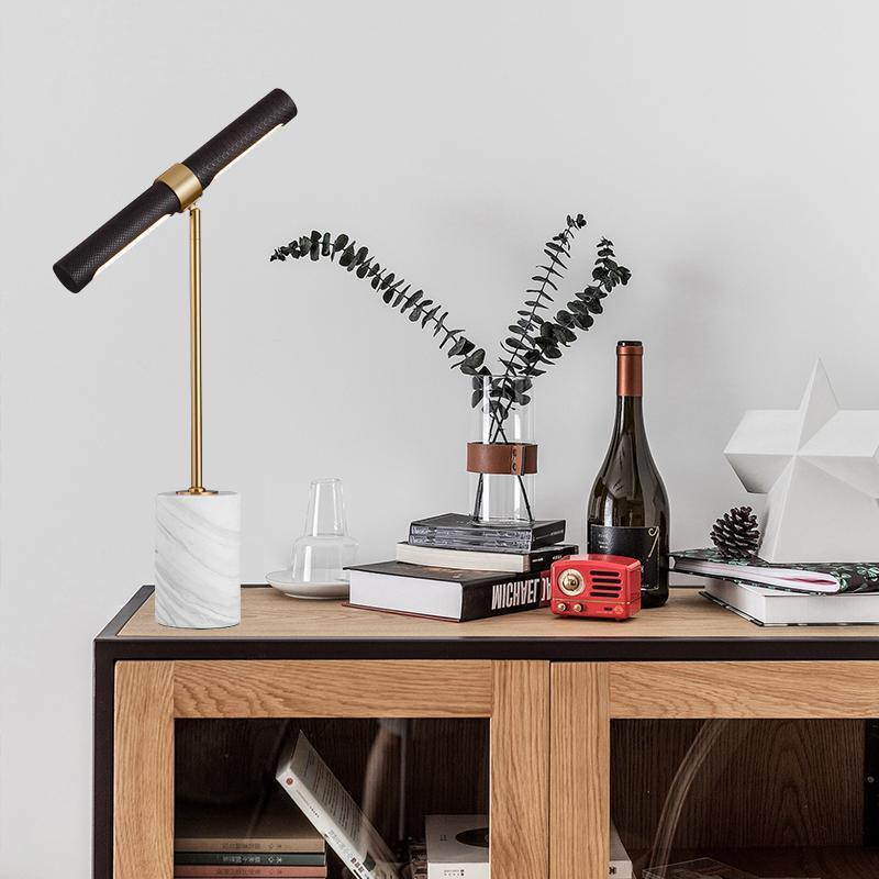 Room Lighting Bedroom Decor - Dekoratif Masa Lambası, Tasarımcı Lüks Deri