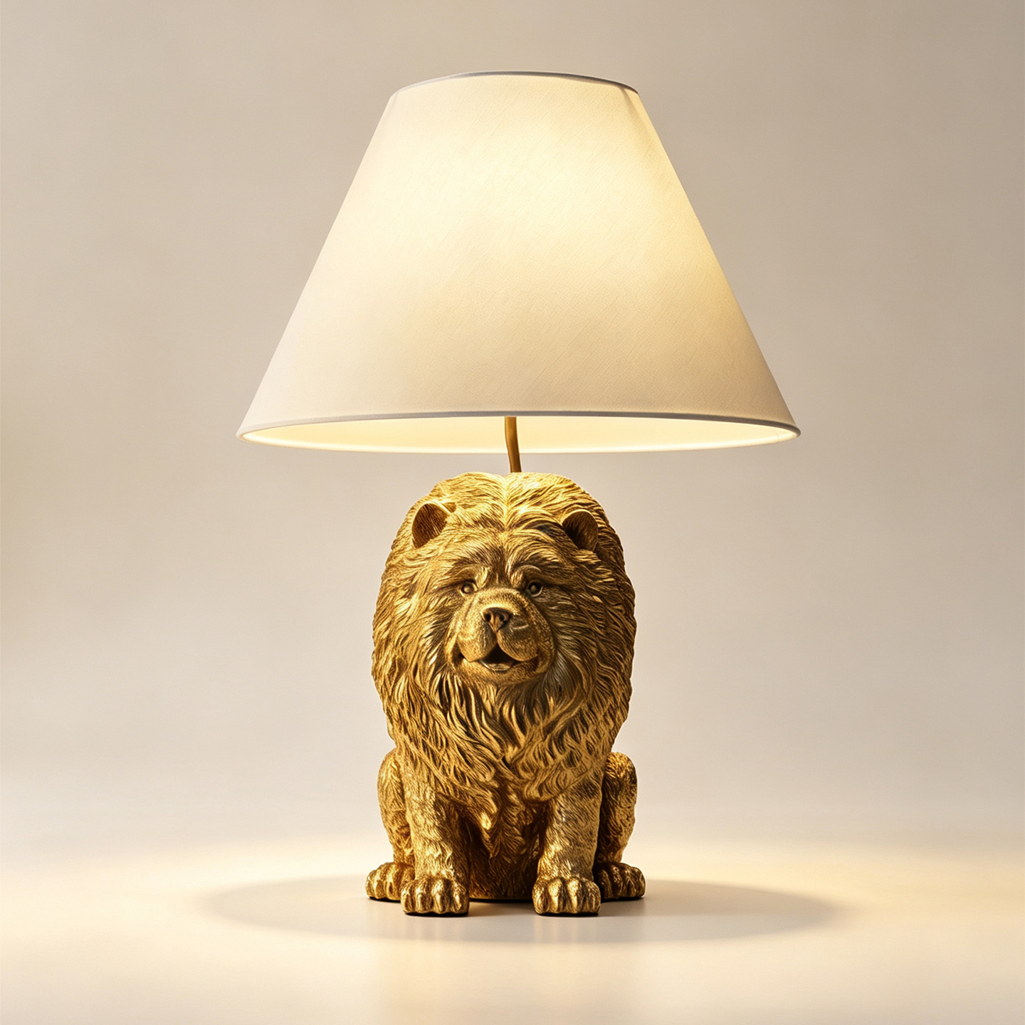 Room Lighting Bedroom Decor - Yaratıcı Chow Chow Hayvan Figürlü Reçine