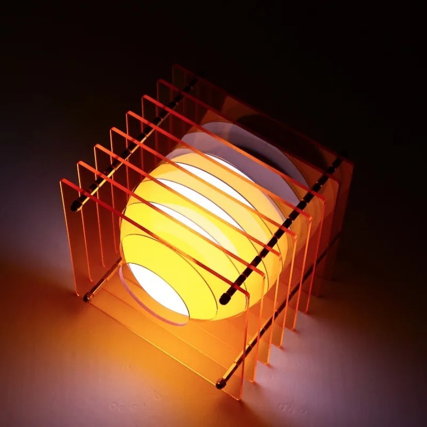 Lighting Decor Items - DIY Ay Lambası Akrilik Bin Katmanlı