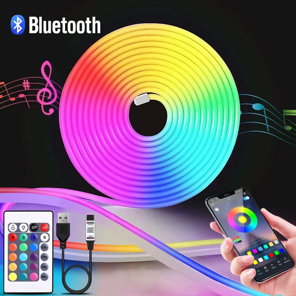 Lighting Decor Items - 1-5m RGB LED Neon Şerit Işık