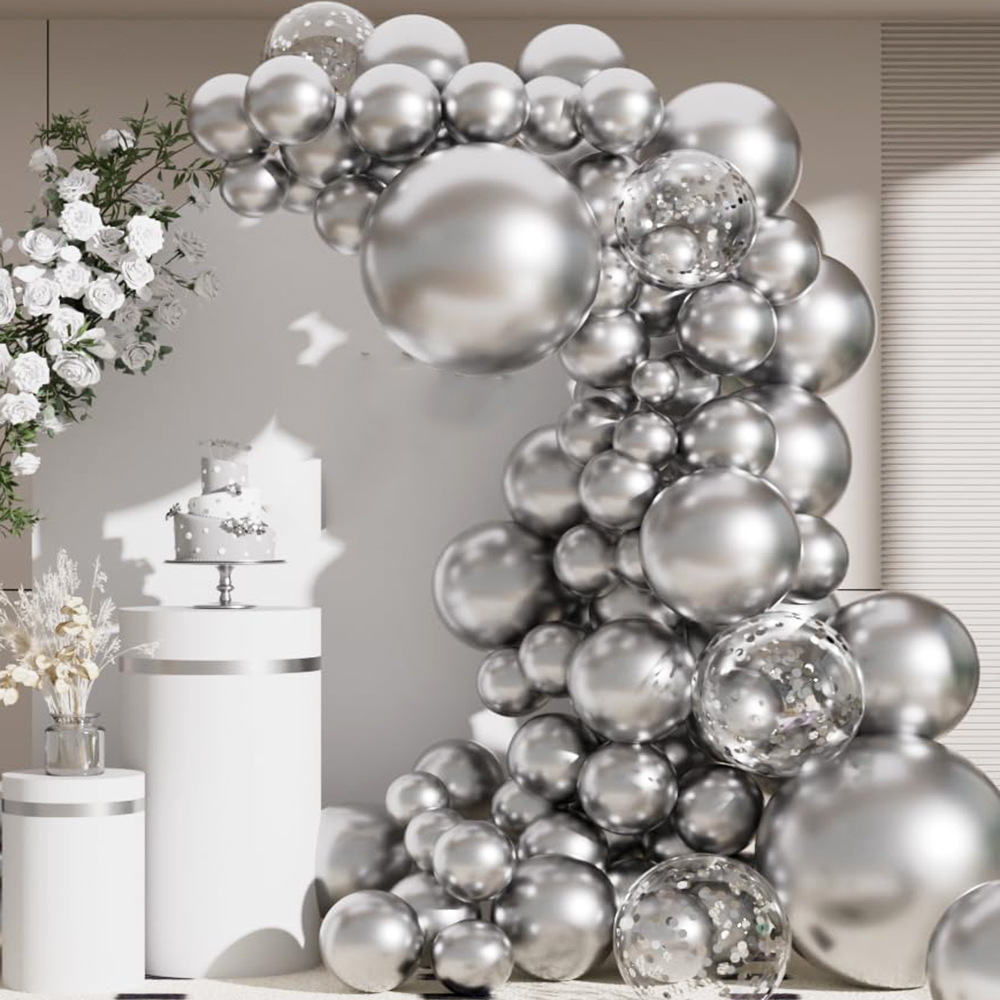 68 Adet Metalik Gümüş Balonlar - Lighting Decoration Wedding incelemesi ve fiyatı