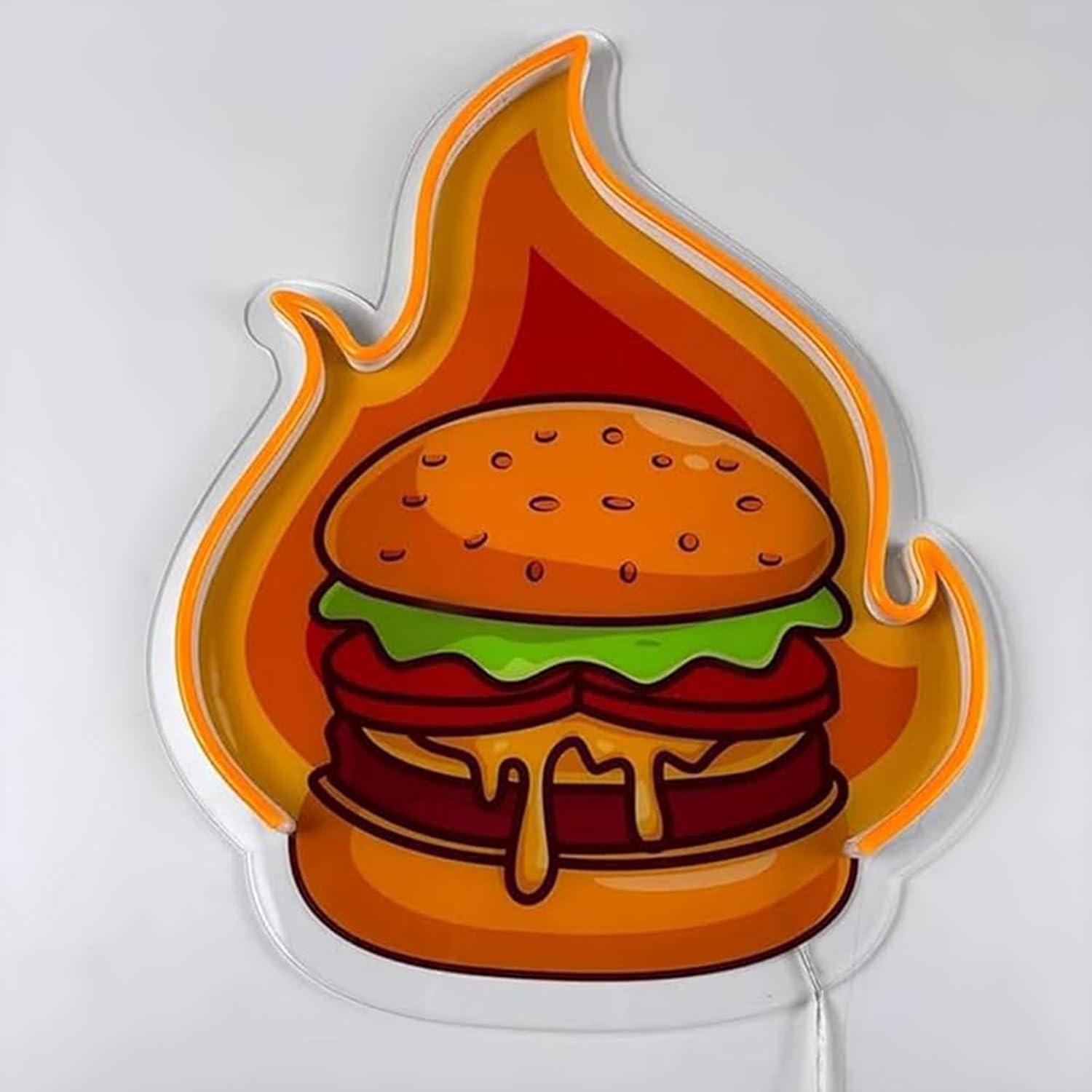 Burger Neon Tabela LED Hamburg - Lighting Decor Items incelemesi ve fiyatı